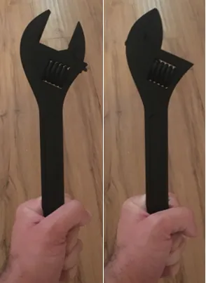 3D Printed Wrench with moveable components
