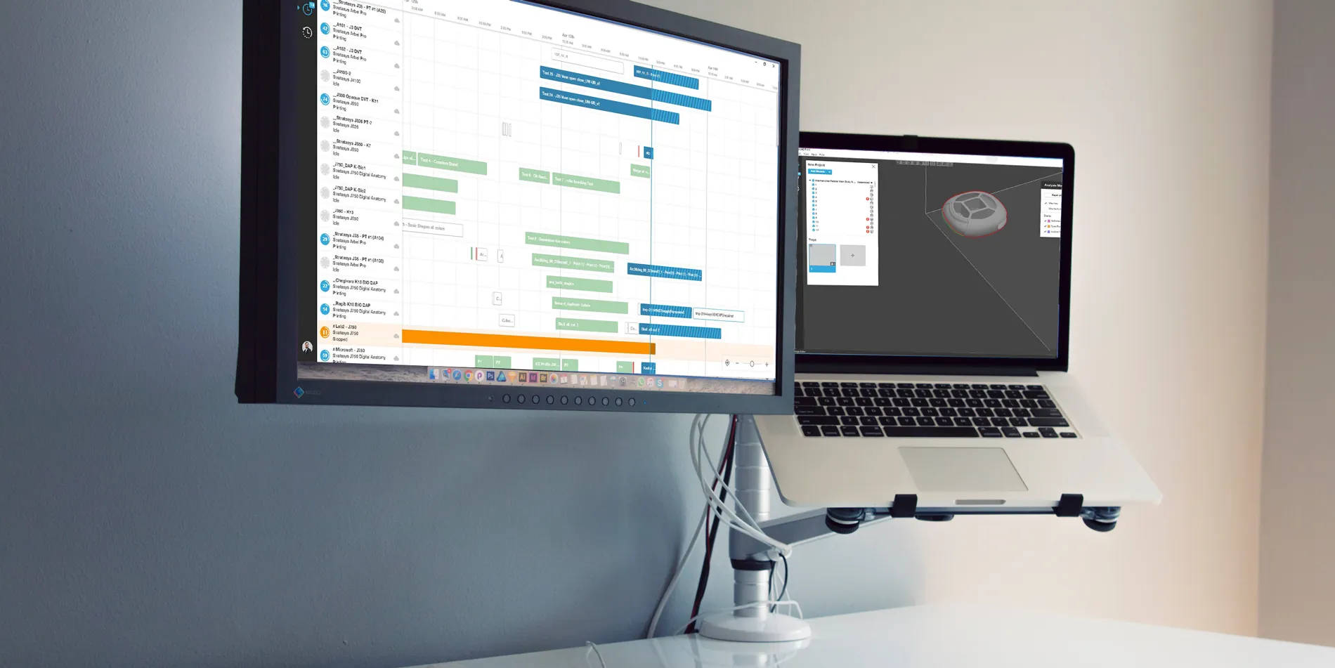 The Stratasys J35 Pro 3D printer available from GoEngineer features a simple workflow powered by GrabCAD Print.