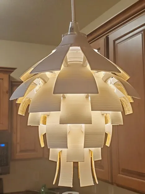 Custom 3D Printed Artichoke Lamp Shade GoEngineer