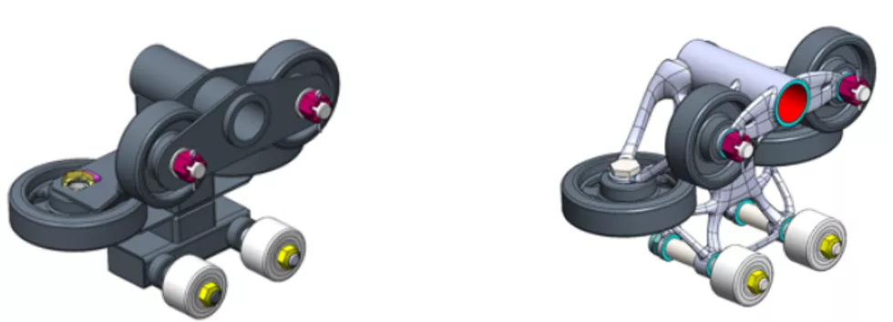 3D Printed Bogie for Roller Coaster