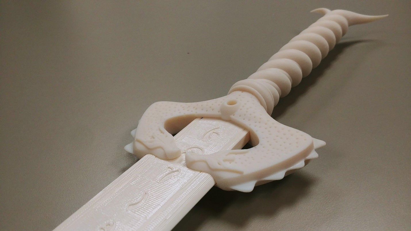 3D Printed Wonder Woman Sword Up Close