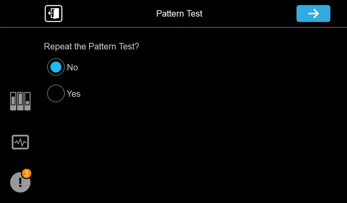 Repeat the Pattern Test Prompt Stratasys 3D Printers