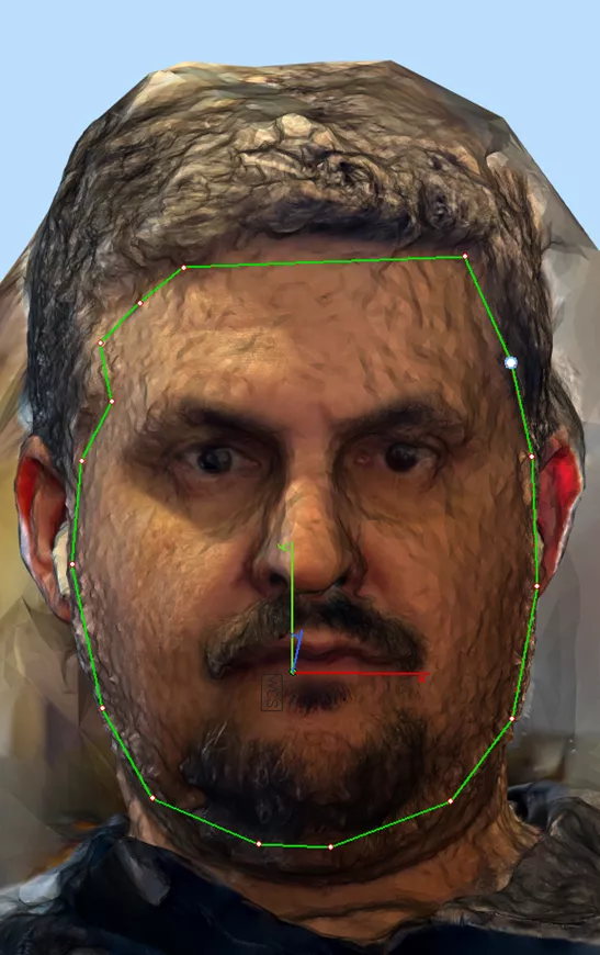 3D Scanned Human Face