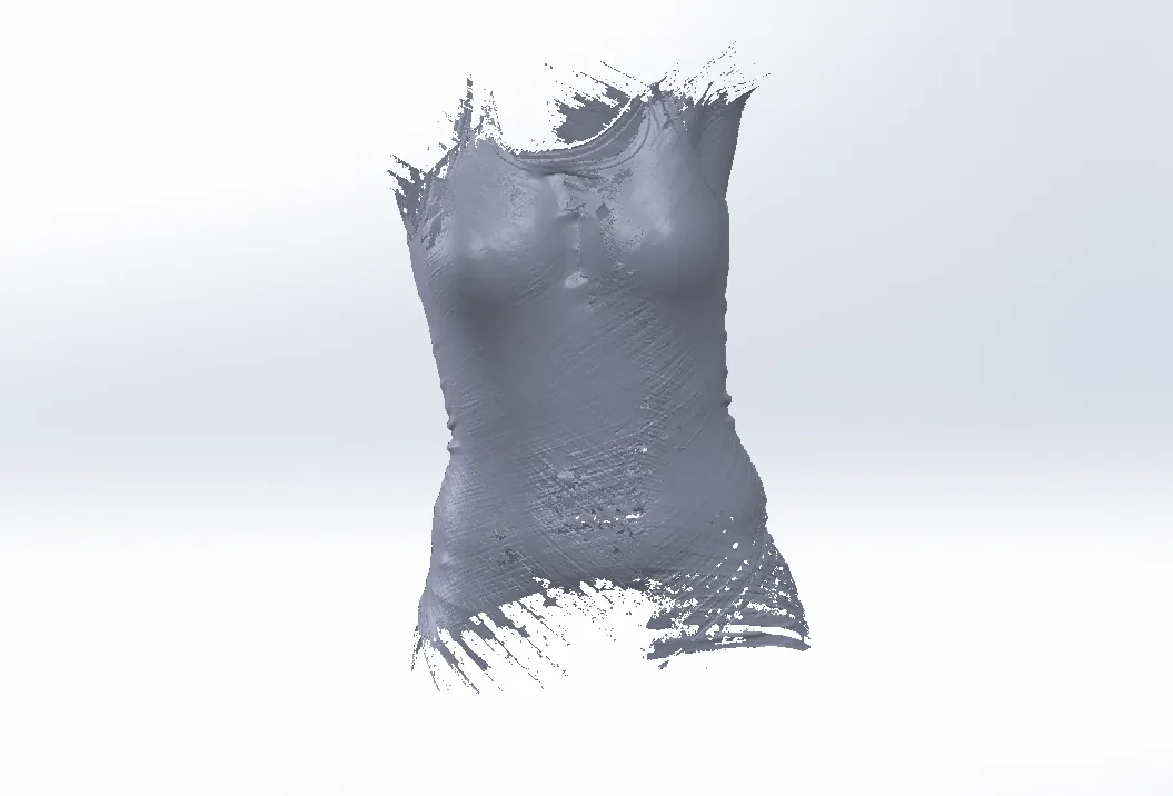 3D Scanned Torso for Wonder Woman Costume