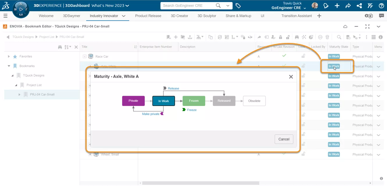 3DEXPERIENCE 2023x FD03 Bookmark Editor Updates