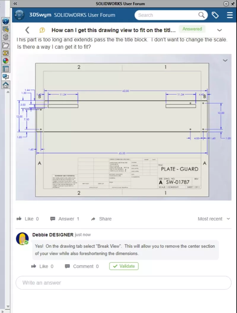 Connect with Peers Inside SOLIDWORKS Task Pane