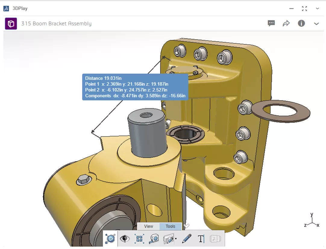 How to Enable XYZ Distance Measurements in 3DPlay
