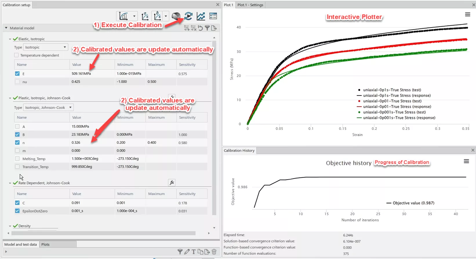 3DEXPERIENCE Abaqus FEA Calibration Setup 