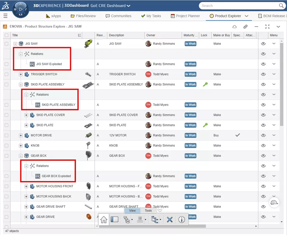 3DEXPERIENCE Check for Associated Drawing via Product Explorer