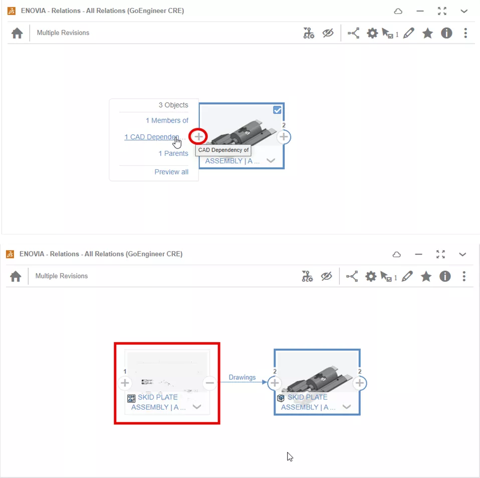 Check for Associated Drawing in 3DEXPERIENCE via Relations App 