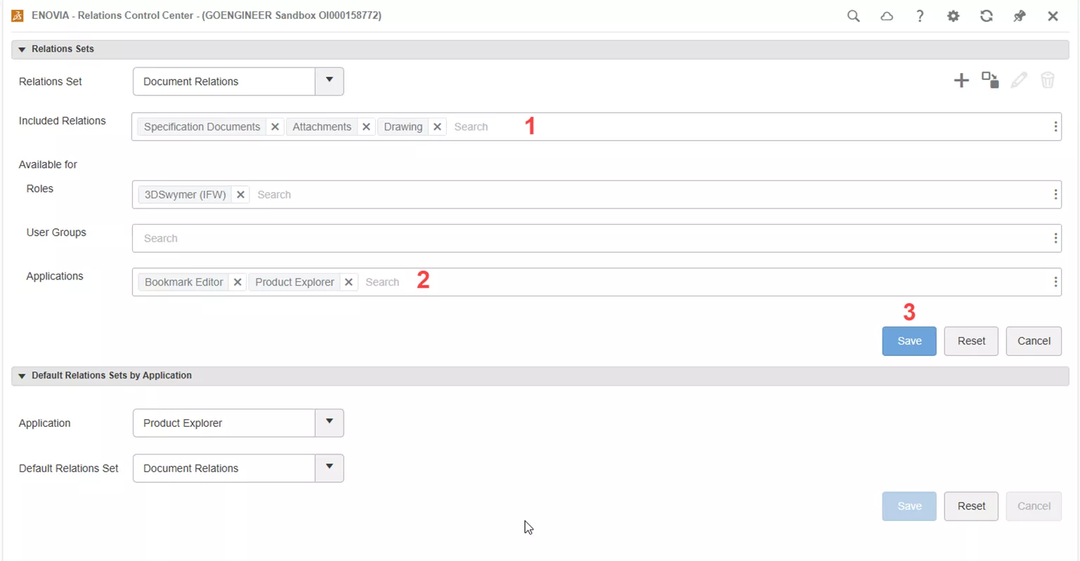 3DEXPERIENCE Associated Drawing via Relations Control Center