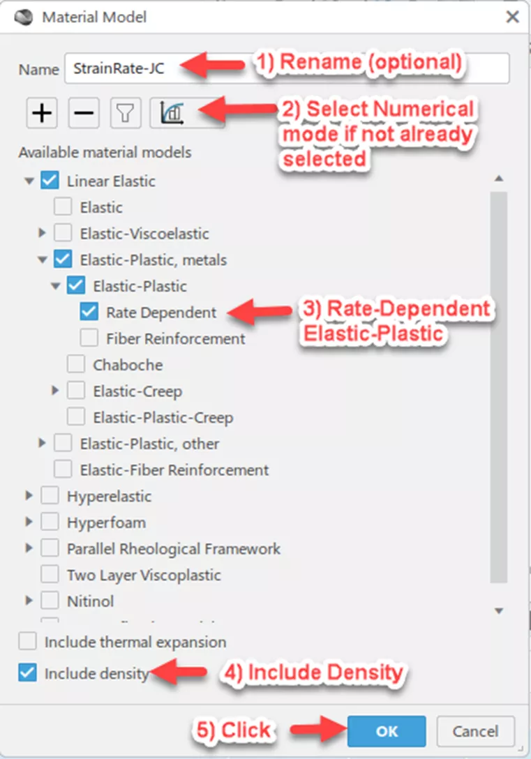 3DEXPERIENCE Calibration Material Modes 