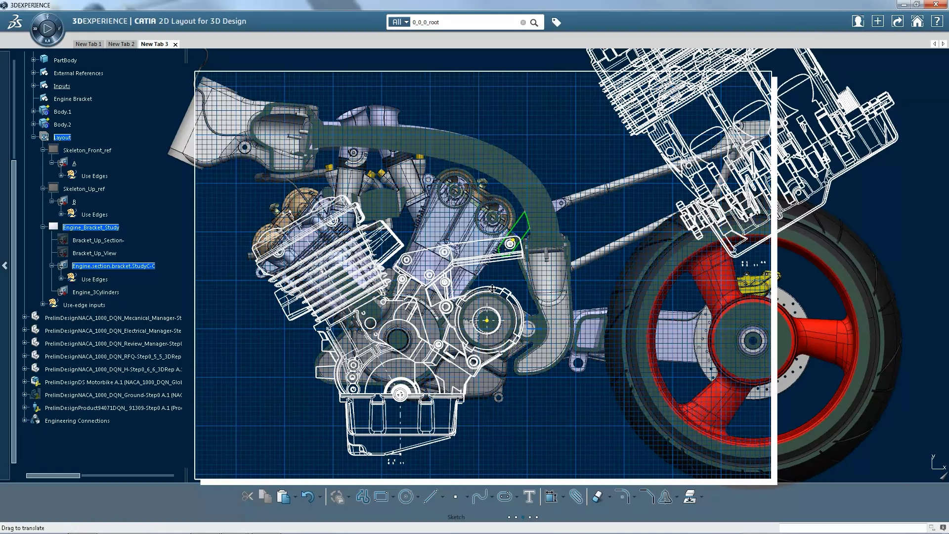 CATIA is the leading tool for large assembly and advanced surfacing design.