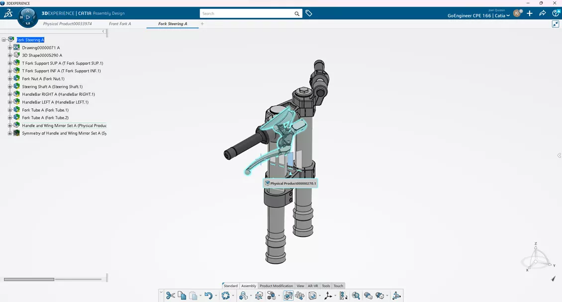 3DEXPERIENCE CATIA Assembly Design Tools