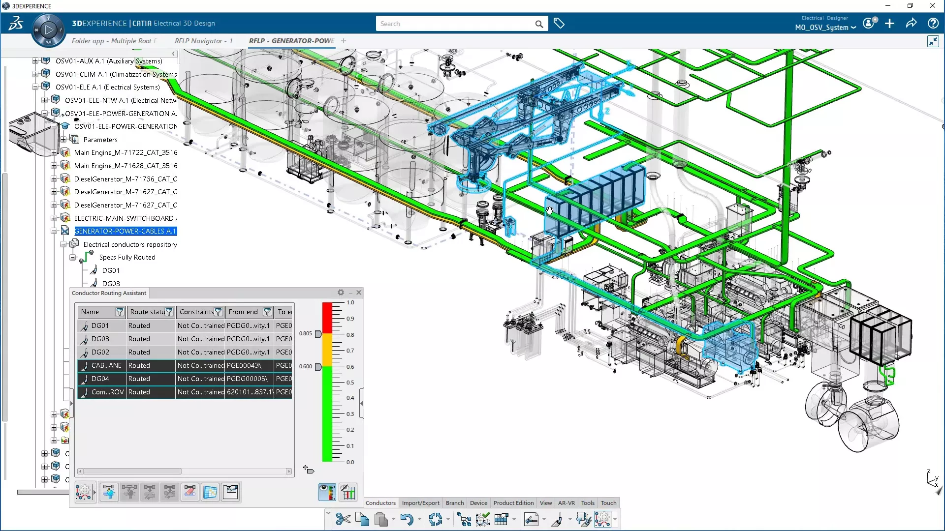 Large-assembly systems design in CATIA