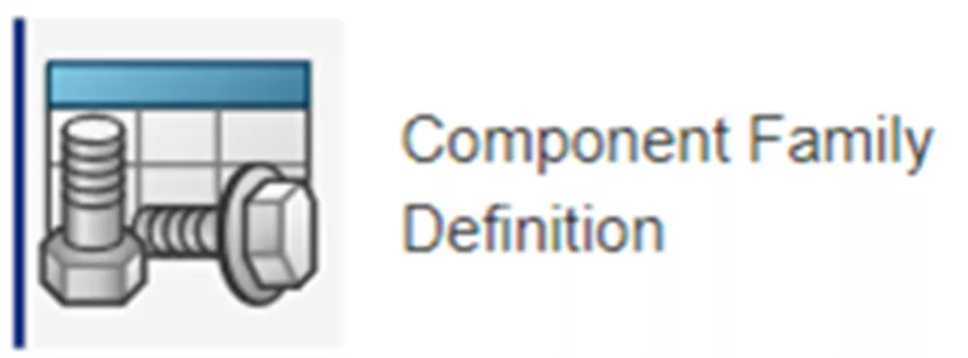 3DEXPERIENCE CATIA Component Family Definition
