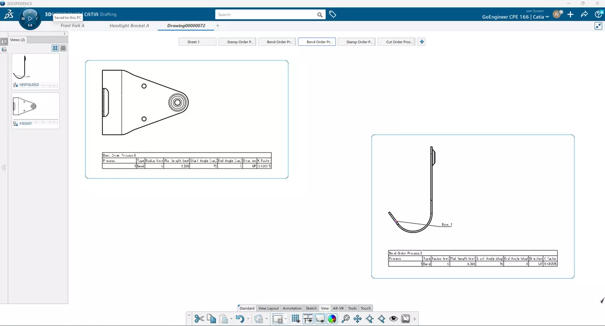 3DEXPERIENCE CATIA Drafting Tools