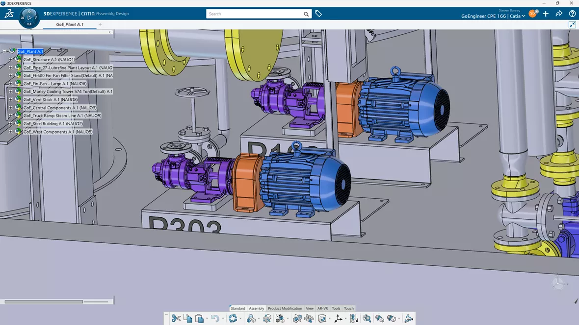 3DEXPERIENCE CATIA Graphics Usability of Large Assembly Performance