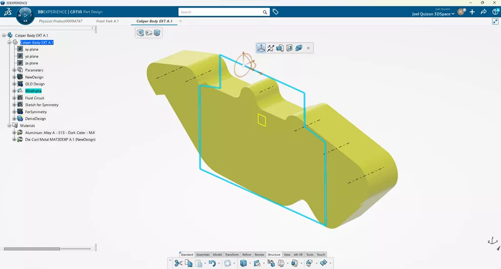 3DEXPERIENCE CATIA Part Design Robot Tool