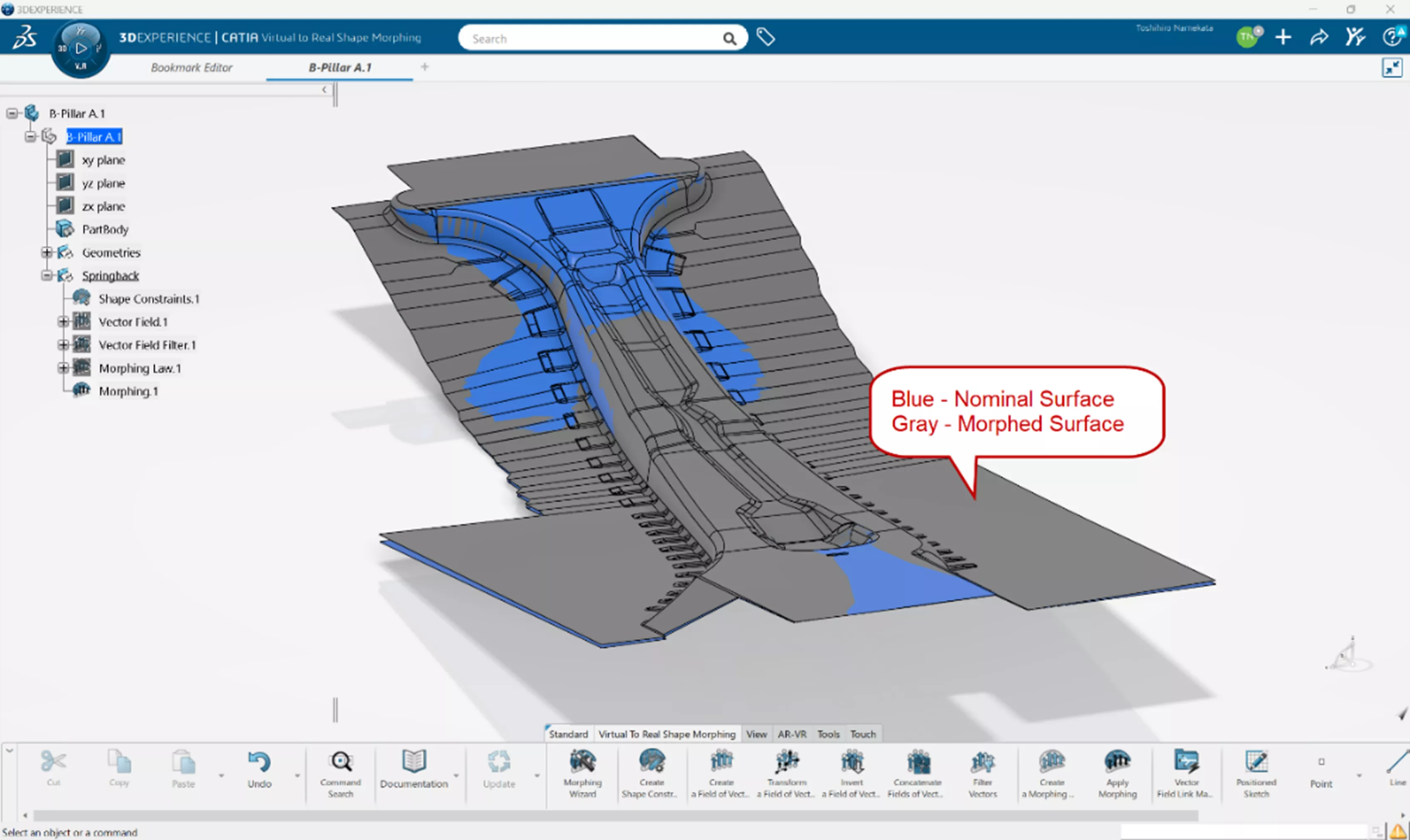 3DEXPERIENCE CATIA Springback and Warp Compensation CAD Models 