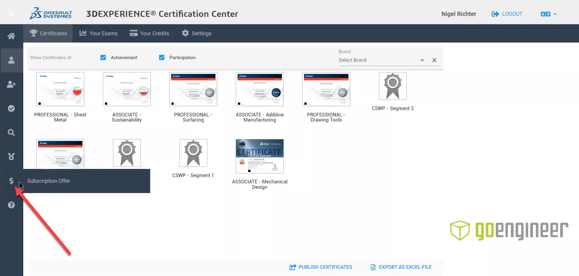 3DEXPERIENCE Certification Center Subscription Offer 
