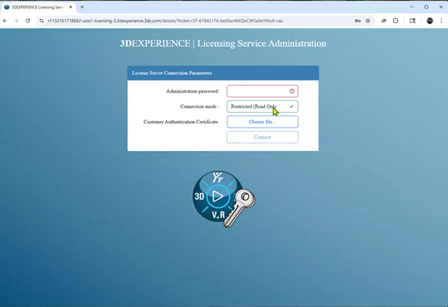 Create Secondary Admin Password 3DEXPERIENCE Licensing Service Administration
