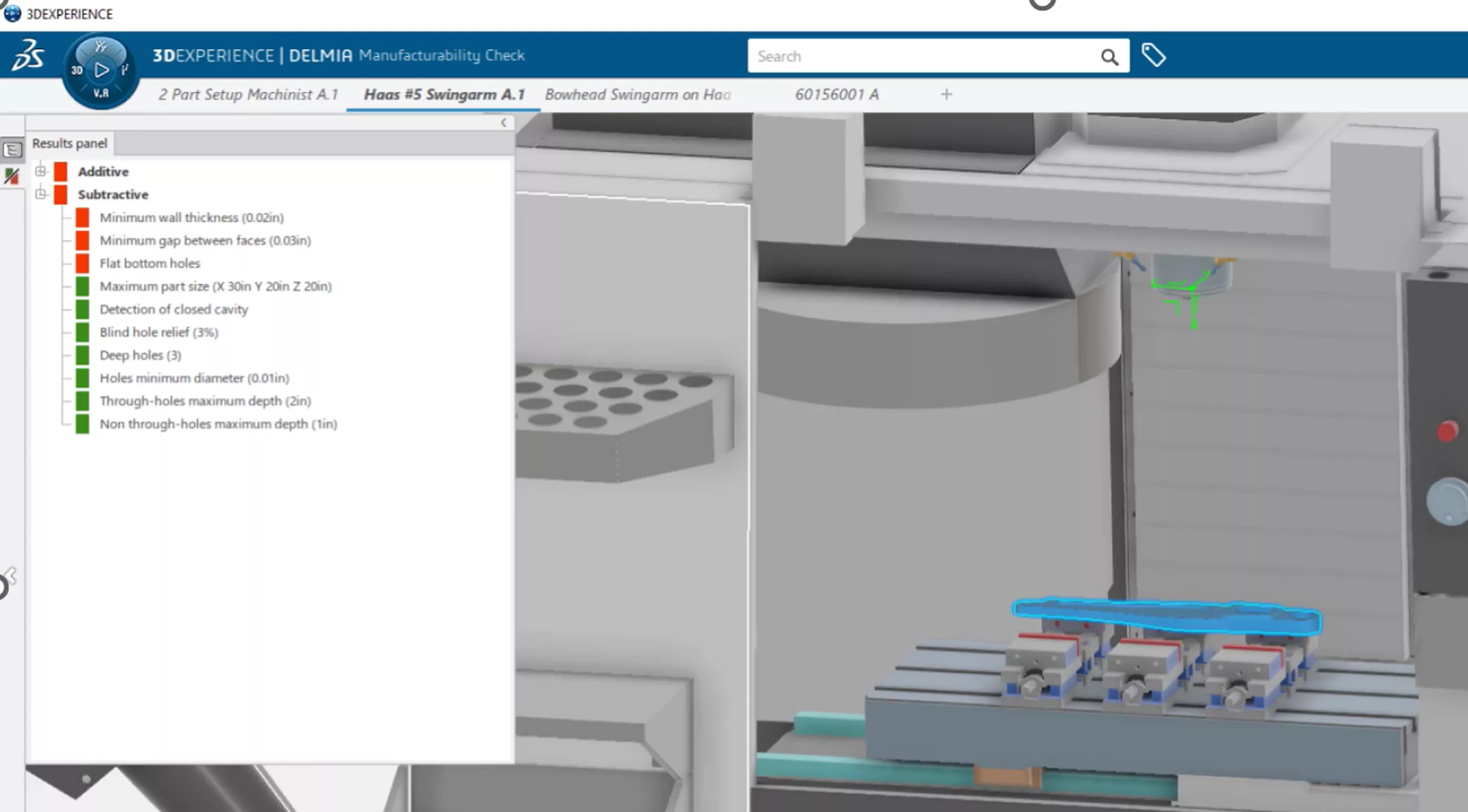 3DEXPERIENCE DELMIA Manufacturability Check 