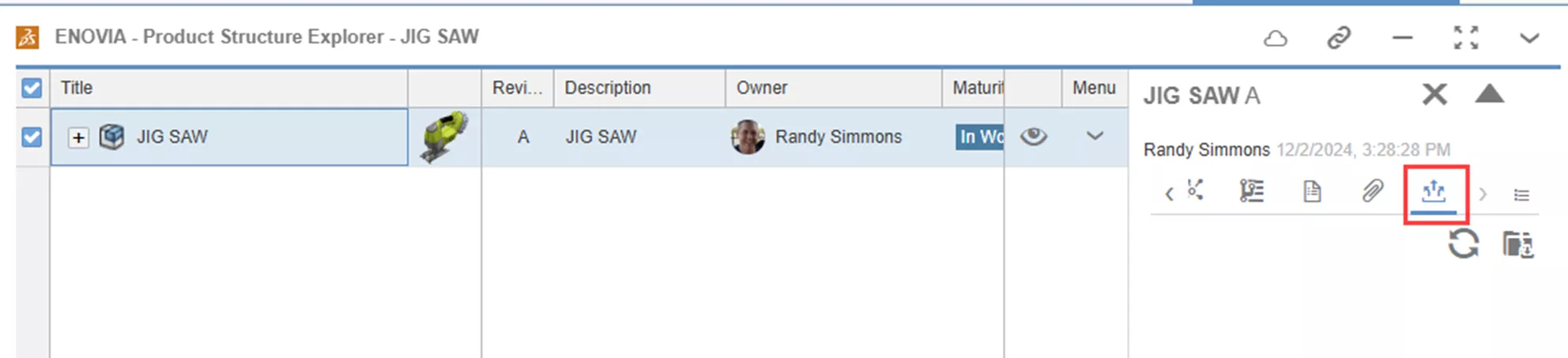 3DEXPERIENCE Information Pane Derived Formats