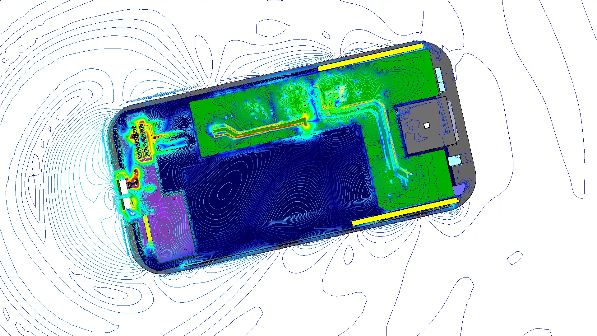 3DEXPERIENCE Electromagnetics Cell Phone Analysis