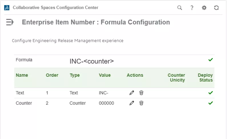 3DEXPERIENCE Enterprise Item Number Formula Configuration Setup