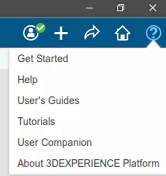 3DEXPERIENCE Help Menu