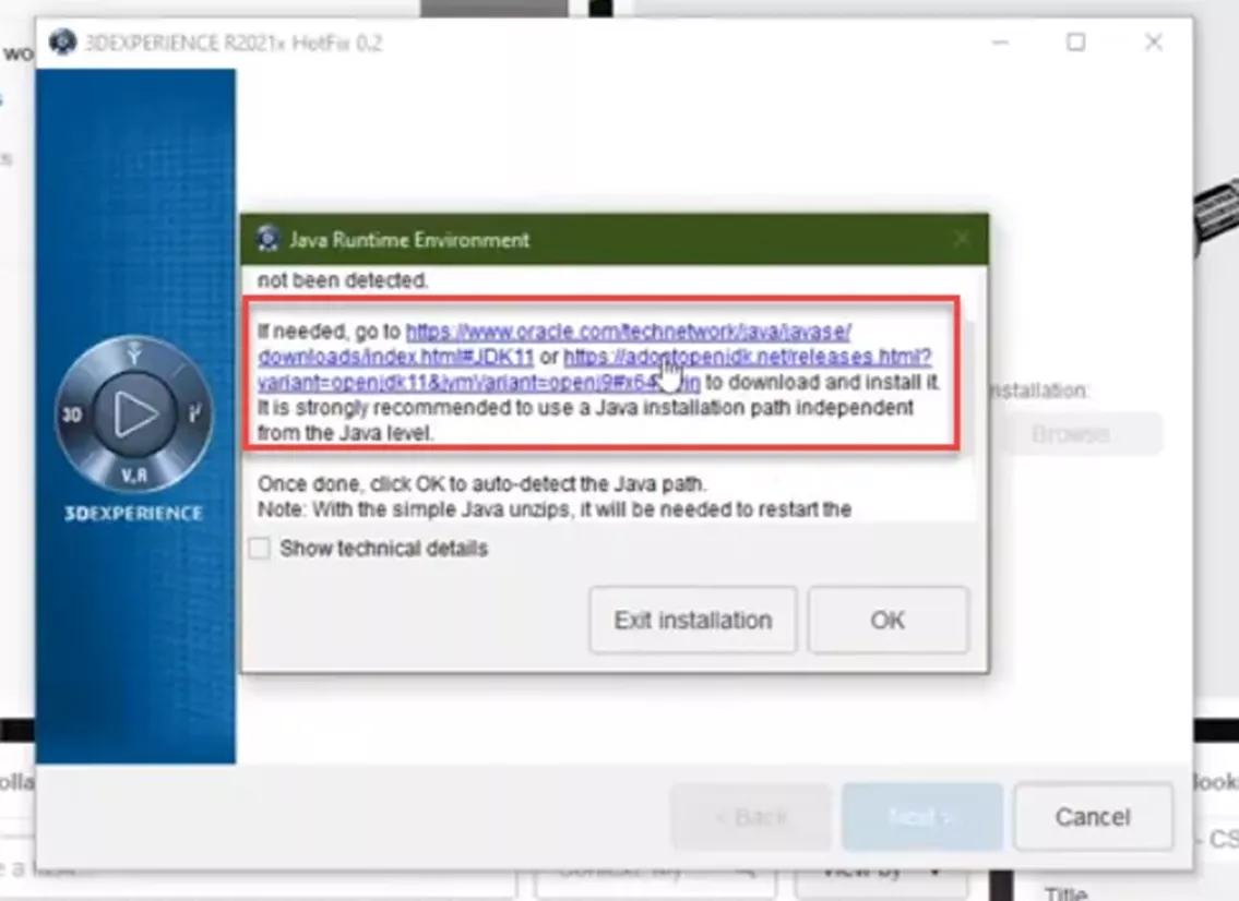 3DEXPERIENCE Java Runtime Environment