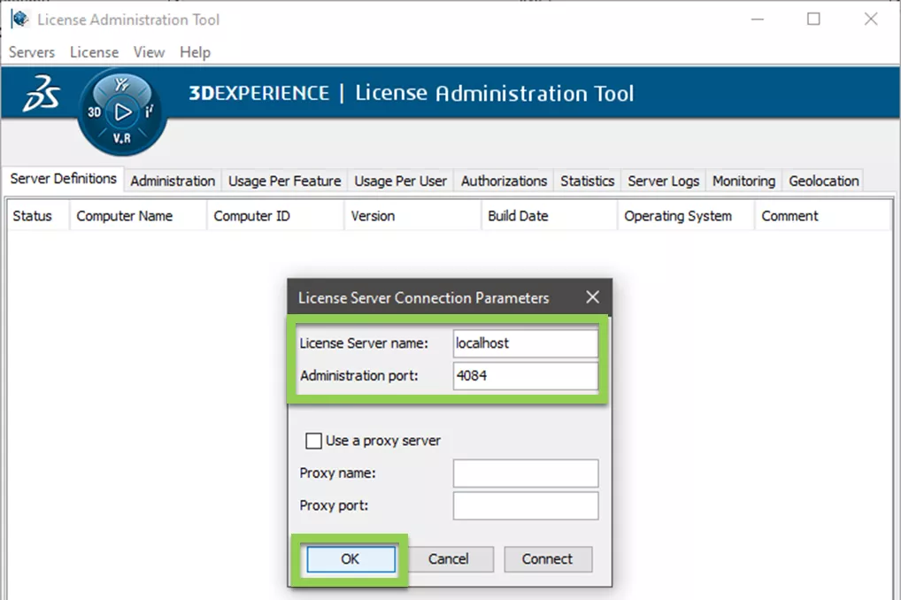 3DEXPERIENCE License Administration Tool 