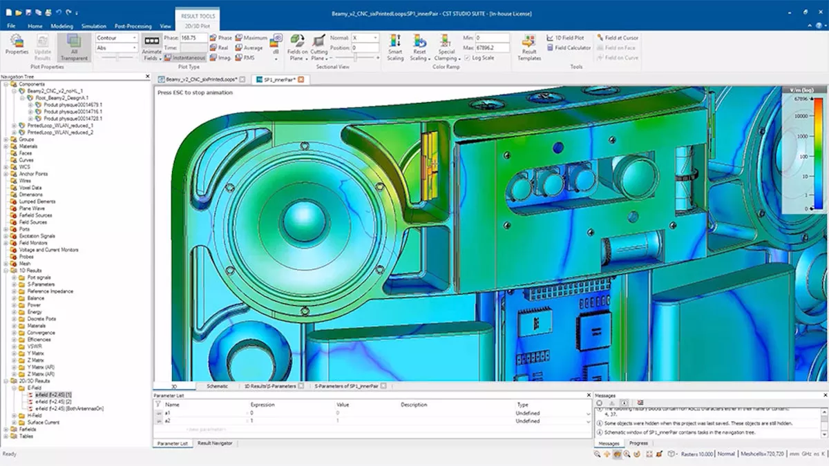 3DEXPERIENCE Electromagnetics Post-Processing