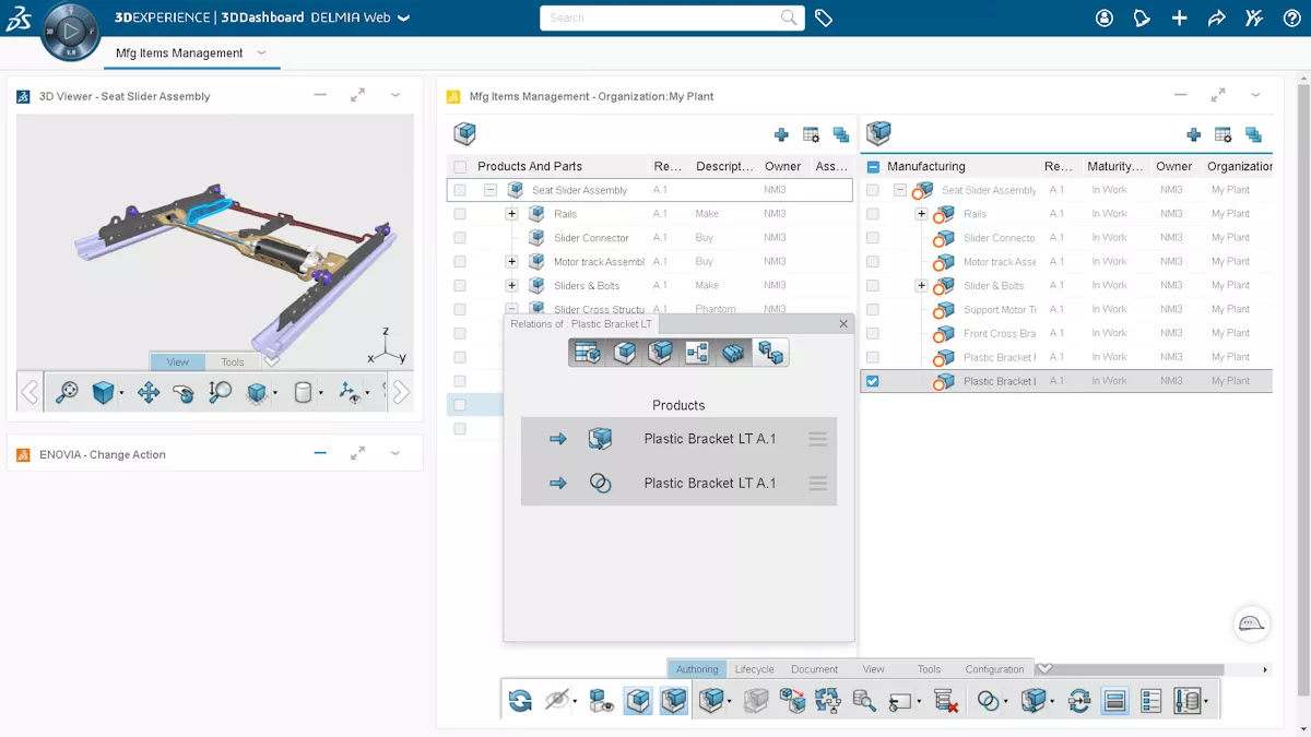 3DEXPERIENCE Manufacturing BOM Management