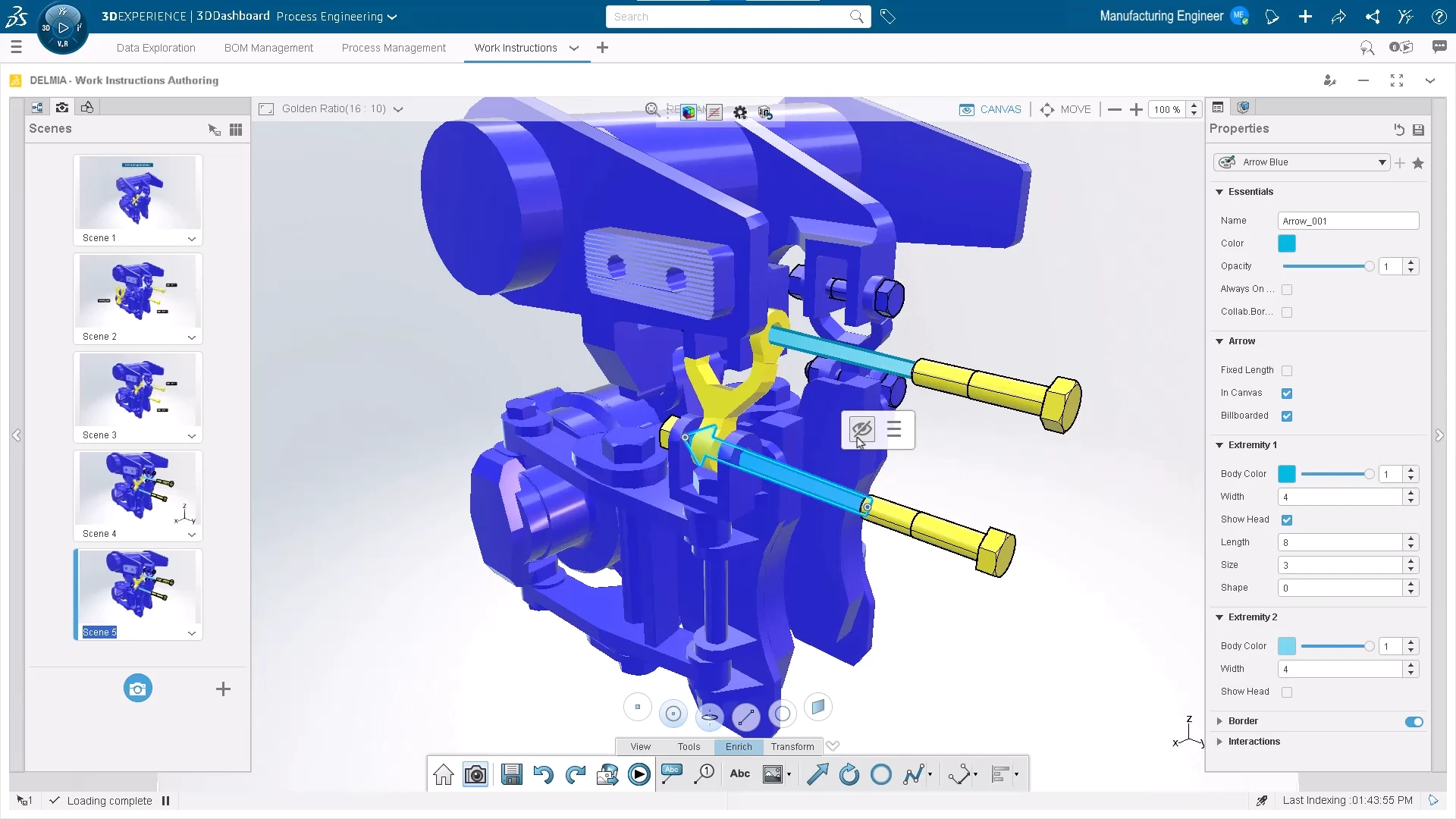 3DEXPERIENCE Process Engineering Work Instructions Creator Role