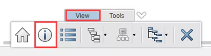 3DEXPERIENCE Product Explorer Information Icon