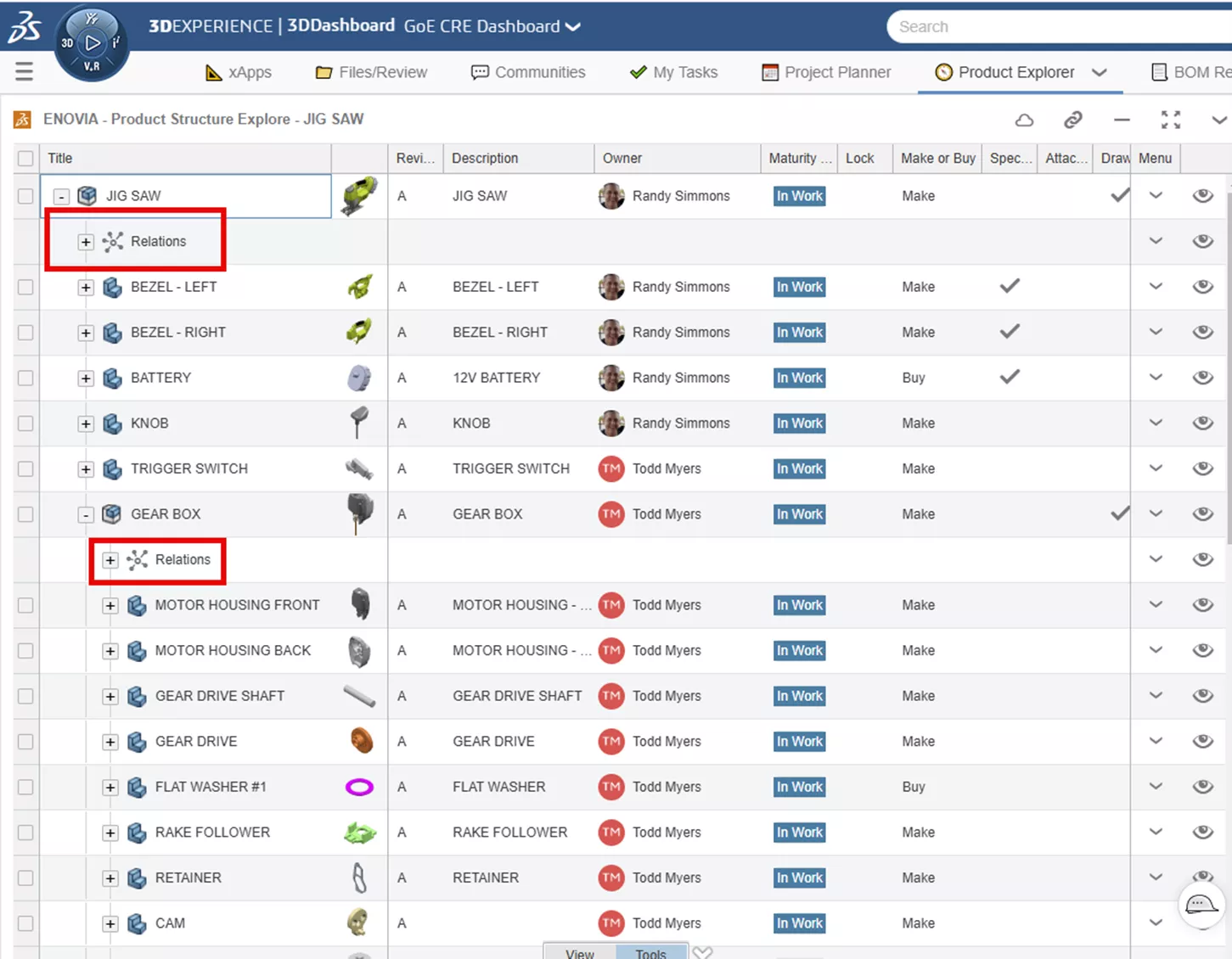 3DEXPERIENCE Relations Node