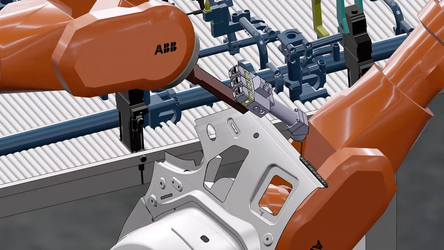 Robotic arc weld simulation in 3DEXPERIENCE ROBOTICS