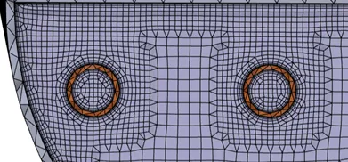 3DEXPERIENCE SIMULIA Heat Exchanger Mesh 