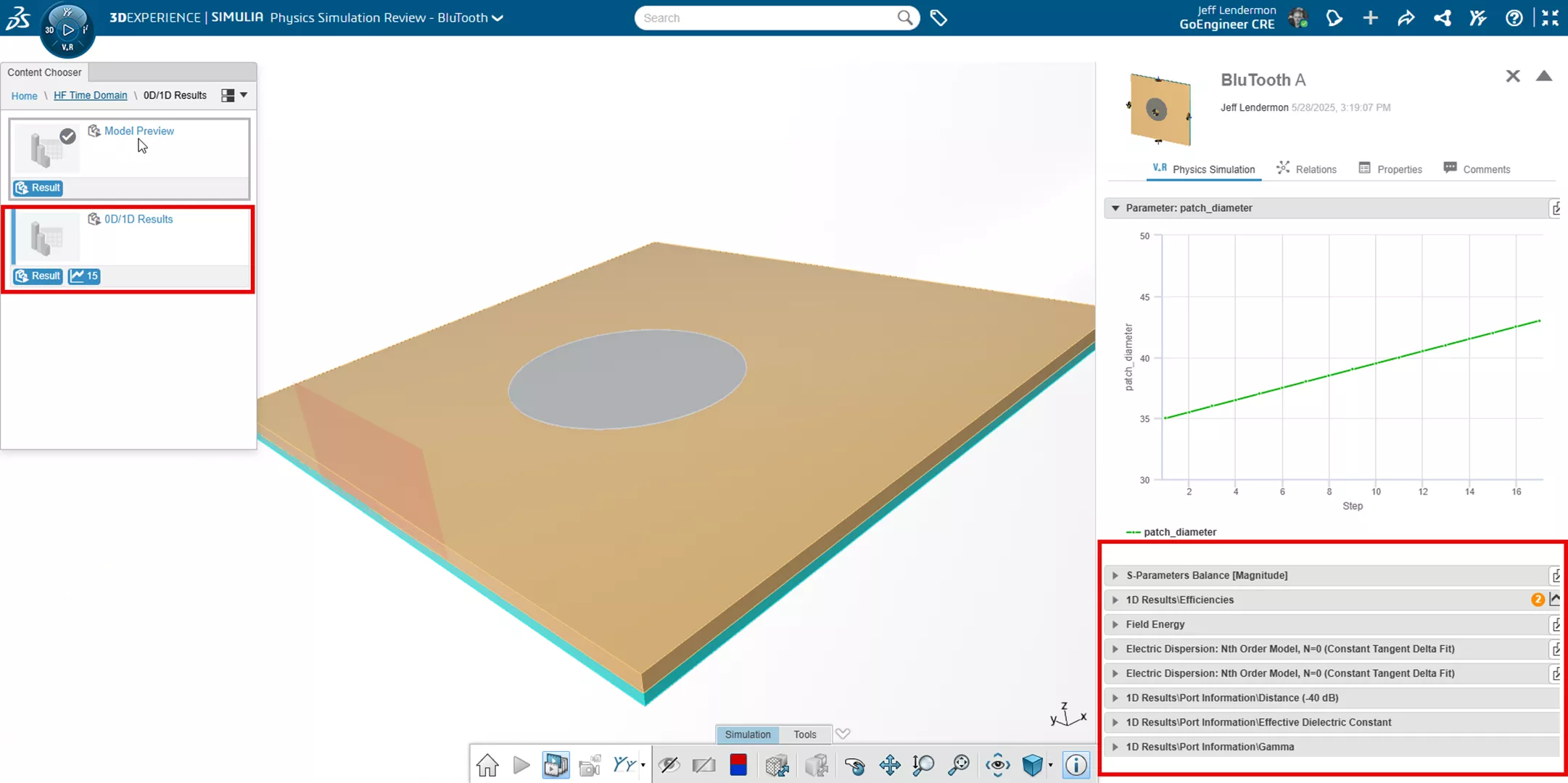 3DEXPERIENCE SIMULIA Physics Simulation Review Content Chooser