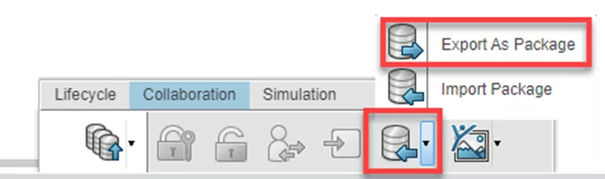 3DEXPERIENCE SOLIDWORKS Export as Package Option