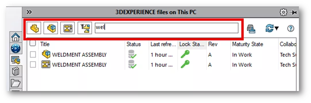 3DEXPERIENCE SOLIDWORKS File Filters