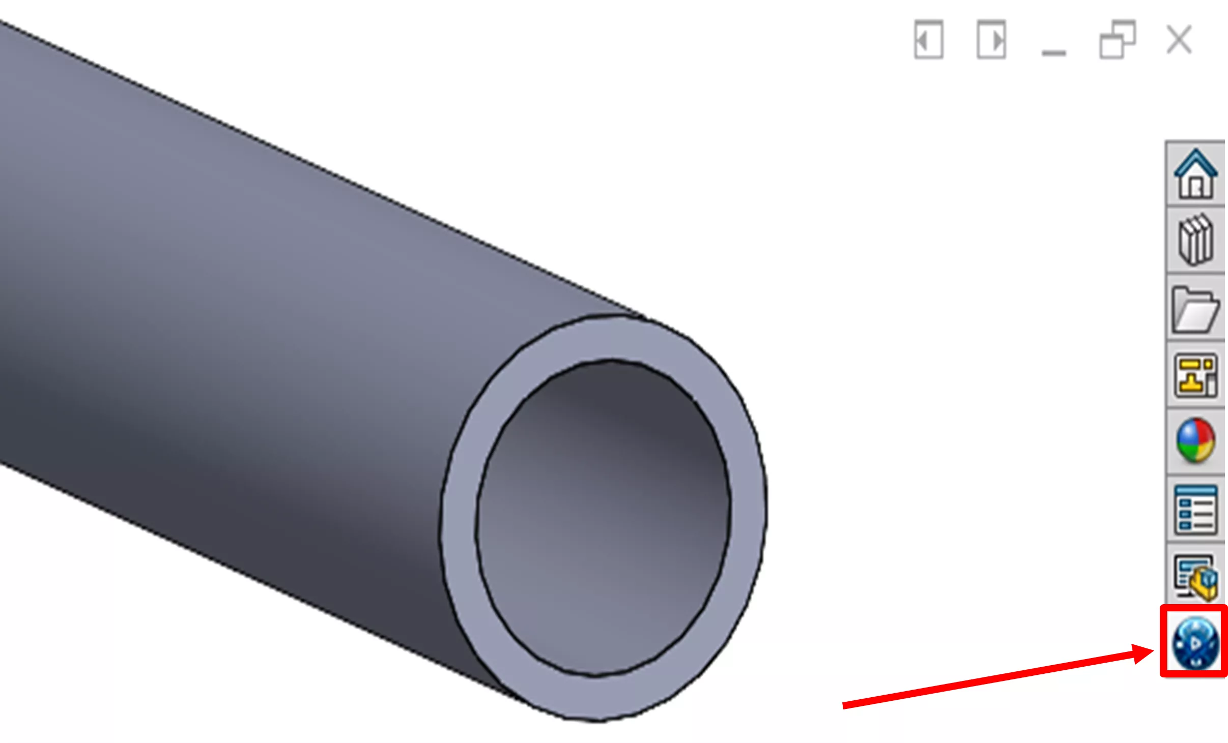 3DEXPERIENCE Task Pane Located in SOLIDWORKS 