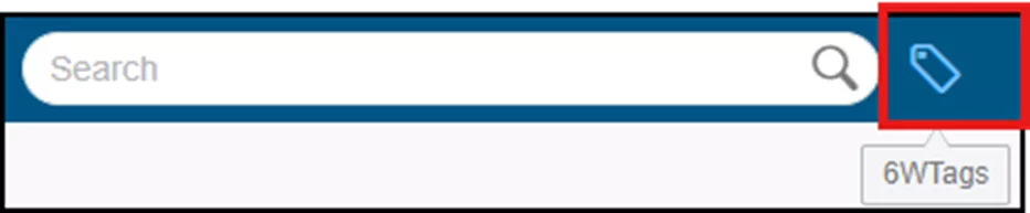 6WTags Button in 3DEXPERIENCE