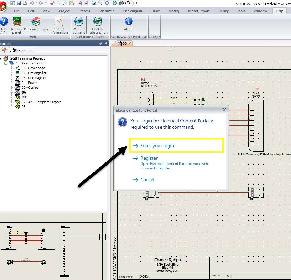 Accessing Gold Libraries in the SOLIDWORKS Electrical Content Portal