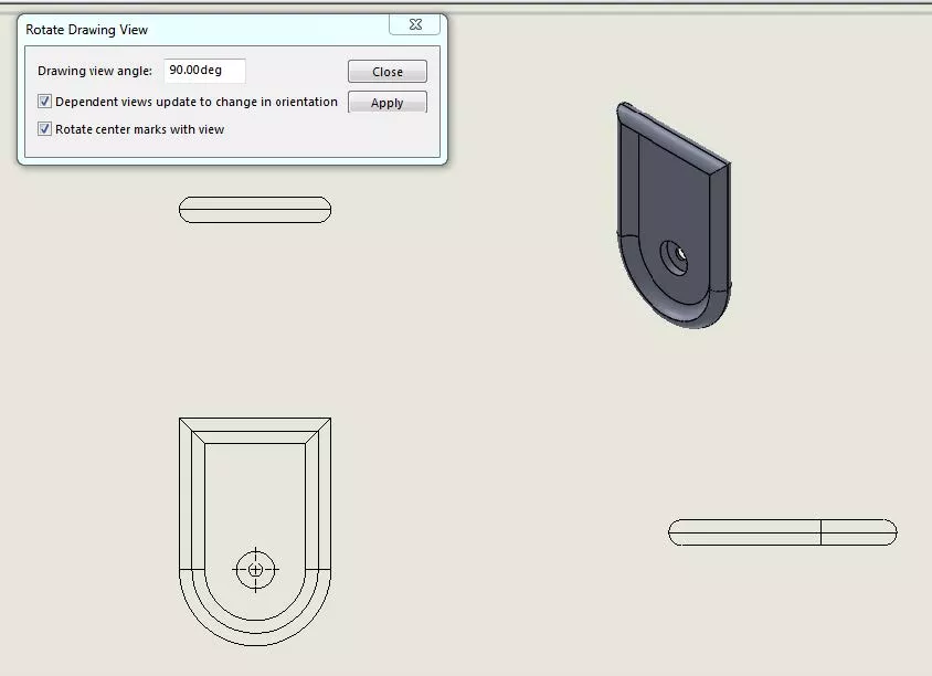 How to Rotate and Customize a SOLIDWORKS Drawing View GoEngineer