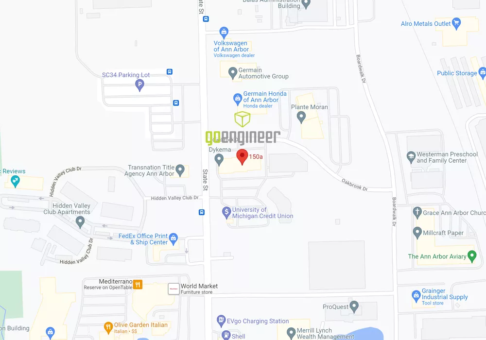 GoEngineer Ann Arbor Michigan Location Map Address