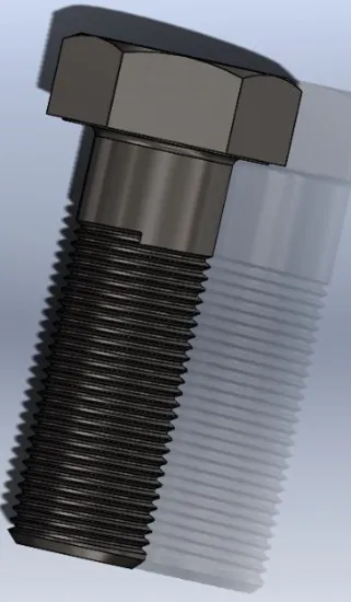 Basic Screw SOLIDWORKS Combine Feature Example