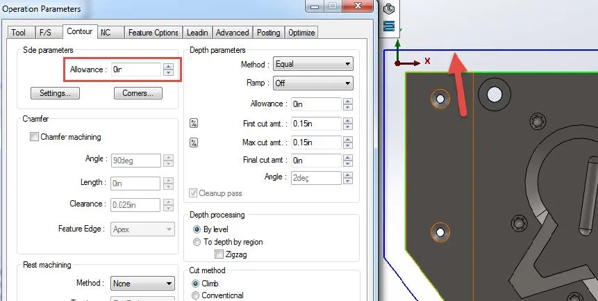 CAMWorks Toolpath Allowances Tutorial 